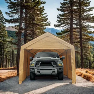 12x20ft heavy duty outdoor portable garage ventilated canopy