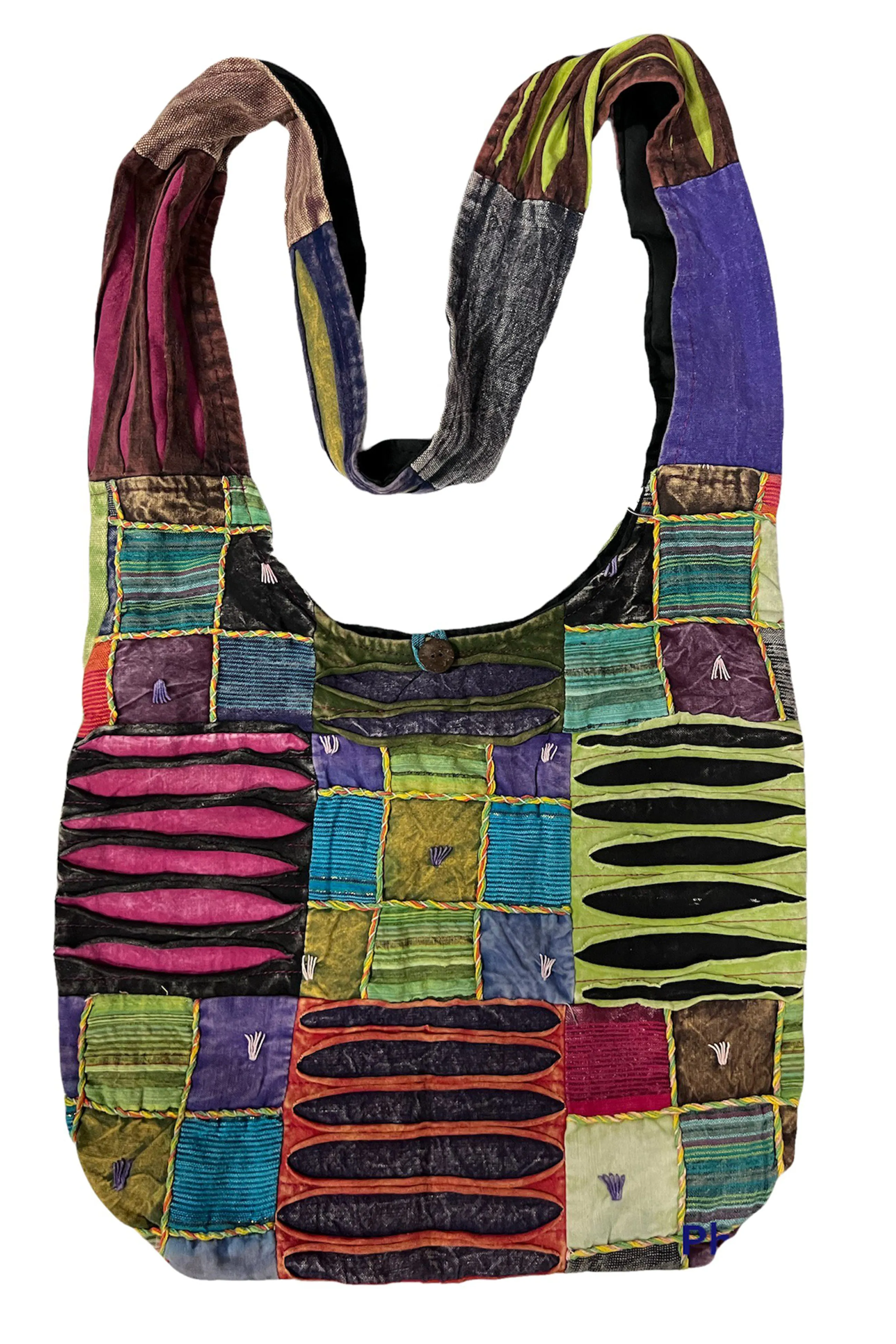 26 Patchwork Razor Cut Cotton Tie Dye Shoulder Bohemian Messenger Bag Purse