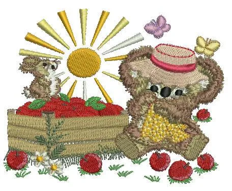 Apple Harvest Fuzzy Girl