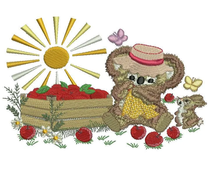 Apple Harvest Fuzzy Girl