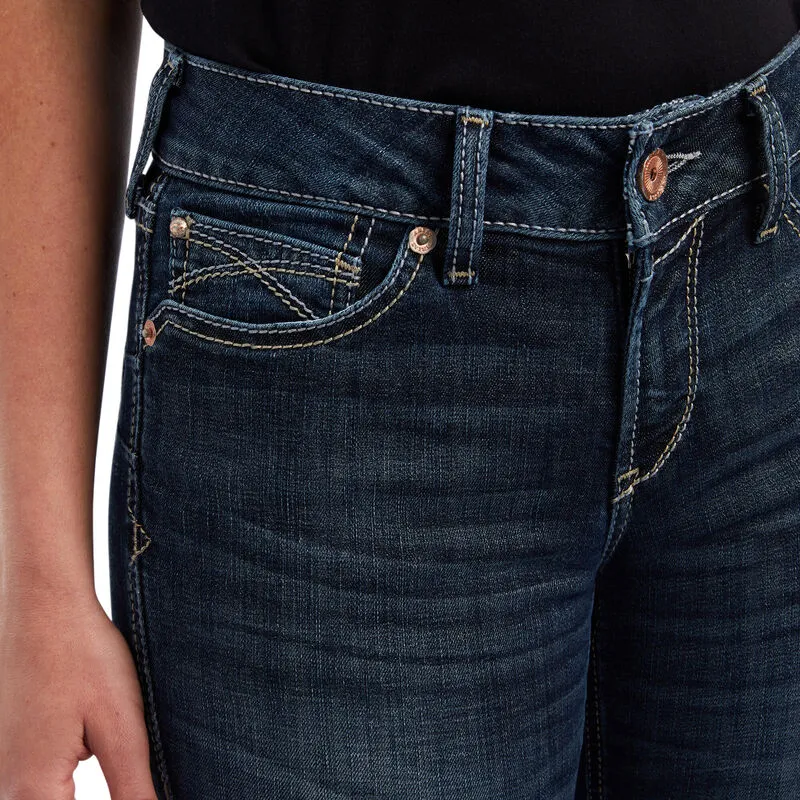 ARIAT WOMENS REAL ESTELLA BOOT CUT JEANS (MISSOURI)