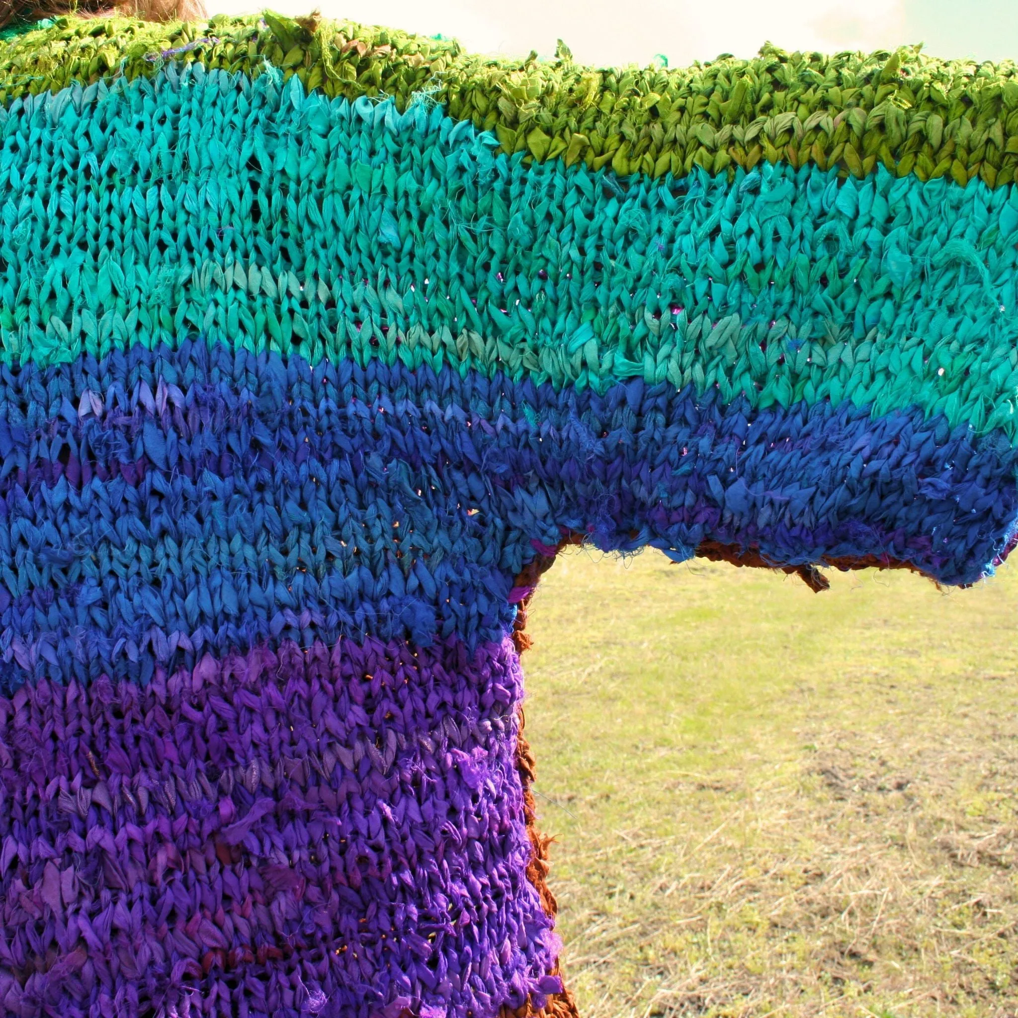 Chi Rainbow Ribbon Jacket - Crochet Pattern