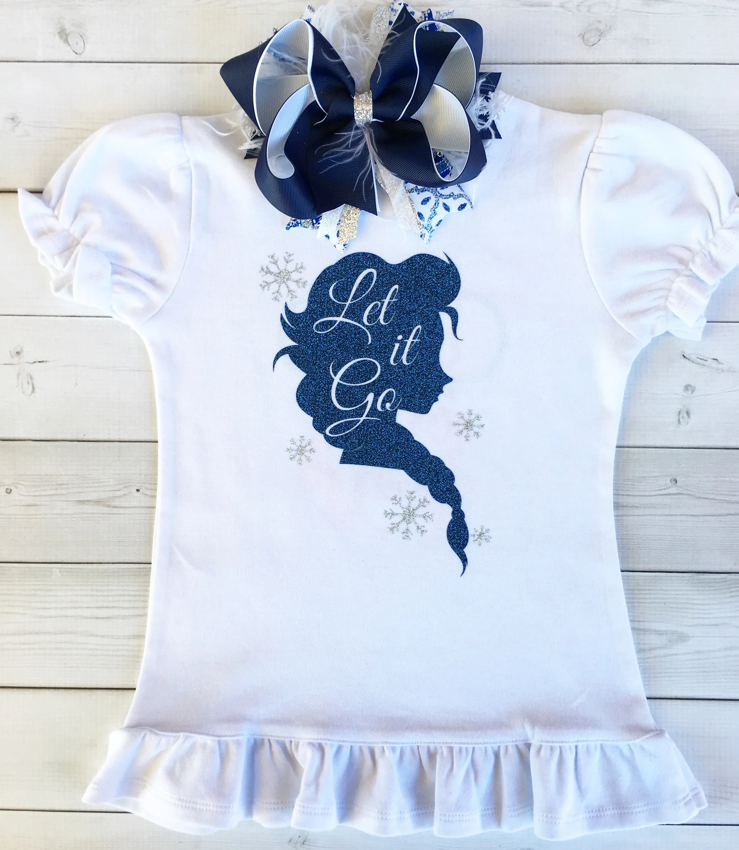 Glitter Snow Princess Shirt Only