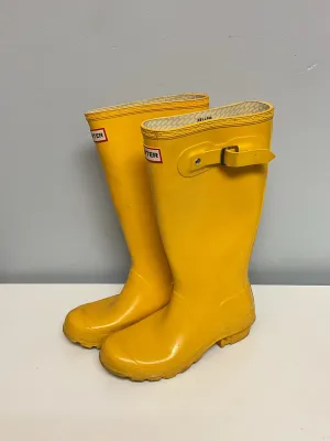 Hunter Child Shoe Size 4 Yellow Boots