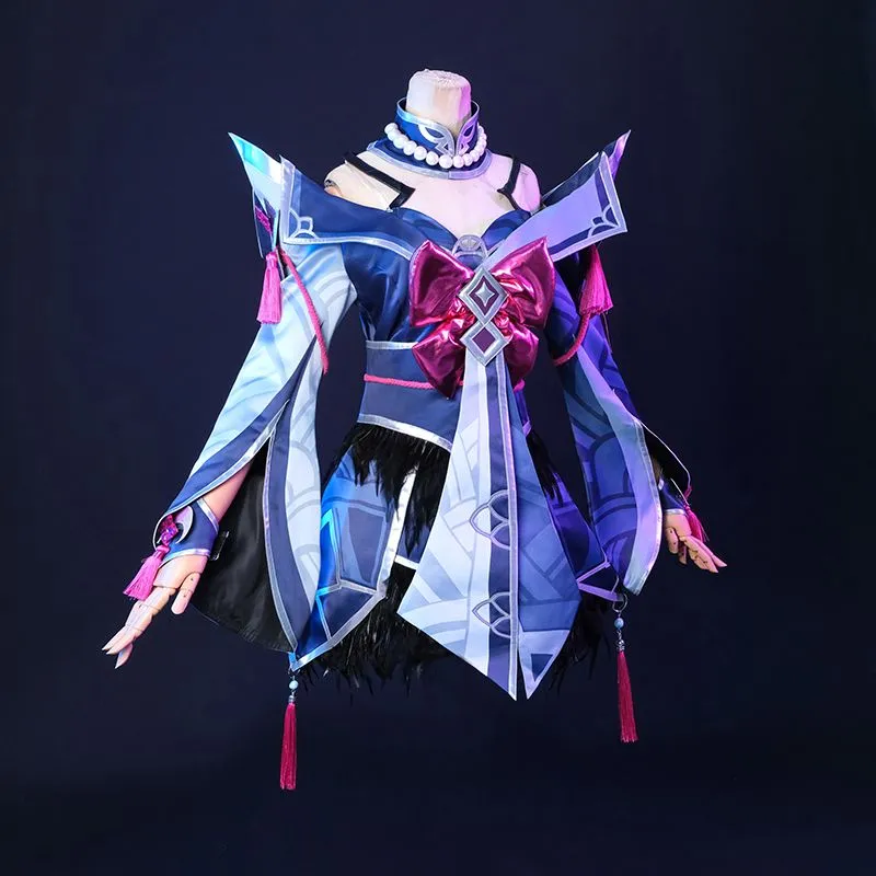 LOL Snow Moon Ahri Cosplay Costume Halloween Costume