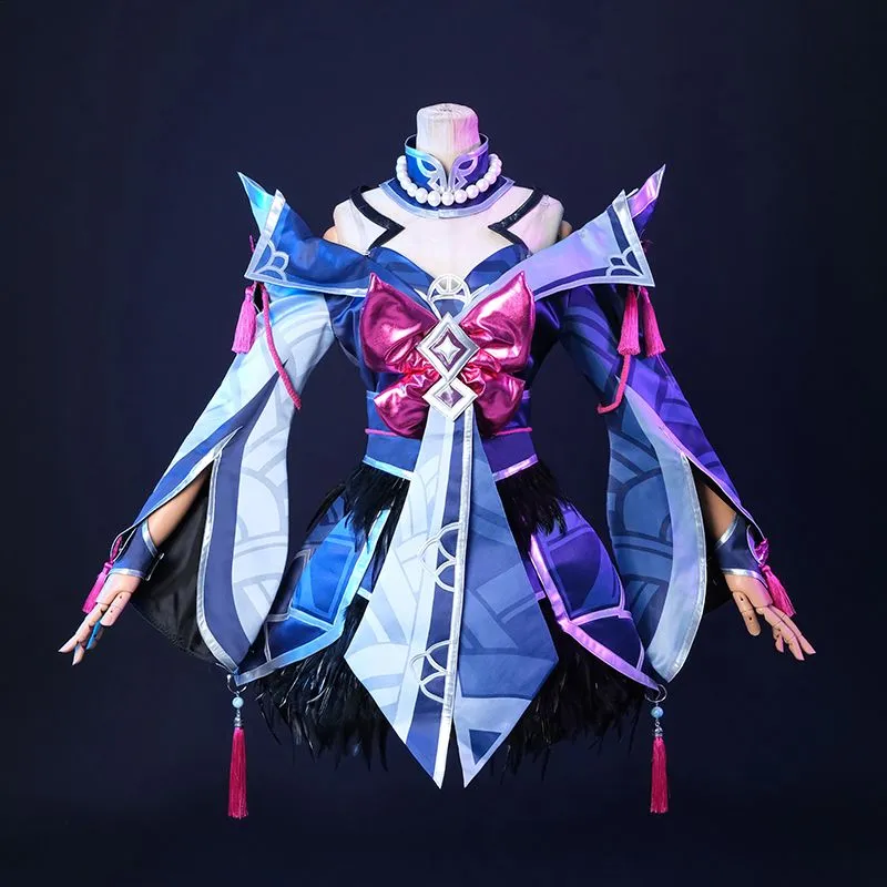 LOL Snow Moon Ahri Cosplay Costume Halloween Costume