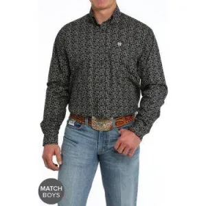 Men's Cinch Rope Print Button-Down Western Shirt MTW1105854