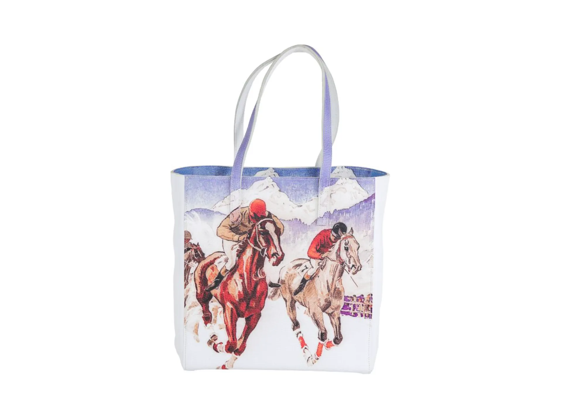Snow Horses Tall Tote