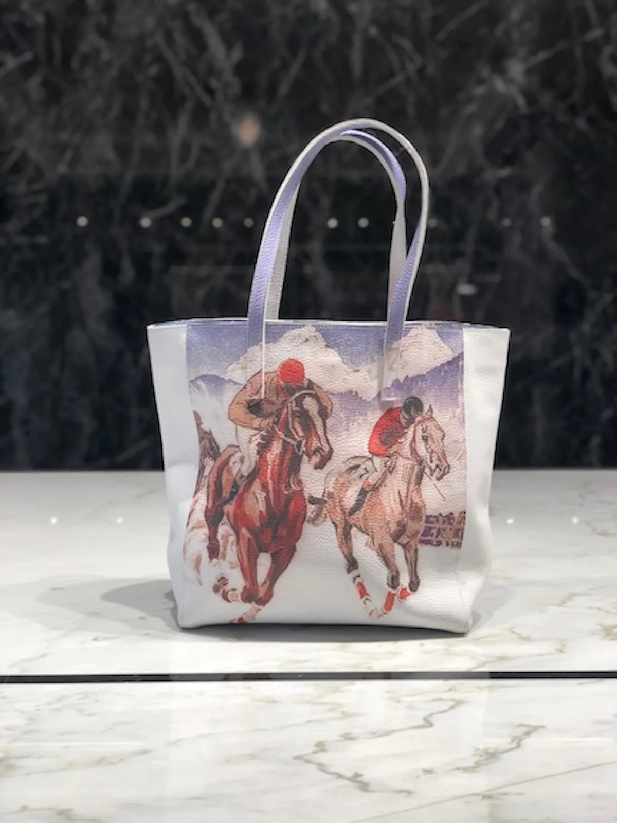 Snow Horses Tall Tote