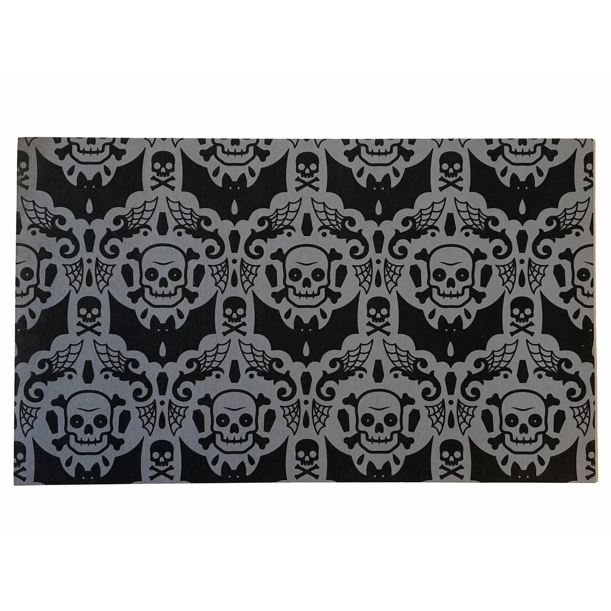 Spooky Damask Door Mat