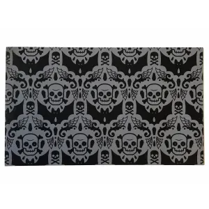 Spooky Damask Door Mat