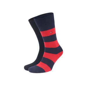Tommy Hilfiger Two Pack Knitted Rugby Socks Navy Tommy Original