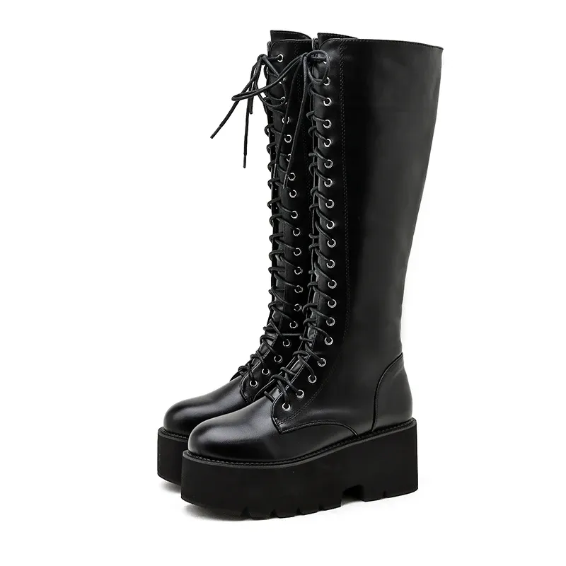 USS Shoes Camila Women's Long Lace Up Boots